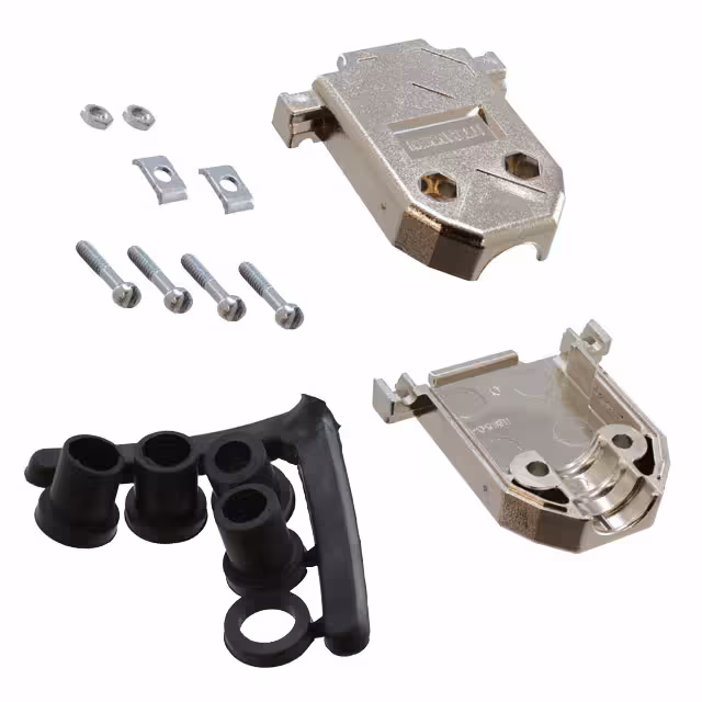 980-2000-351 ITT Cannon, LLC  Capots de connecteurs D-Sub en forme de D